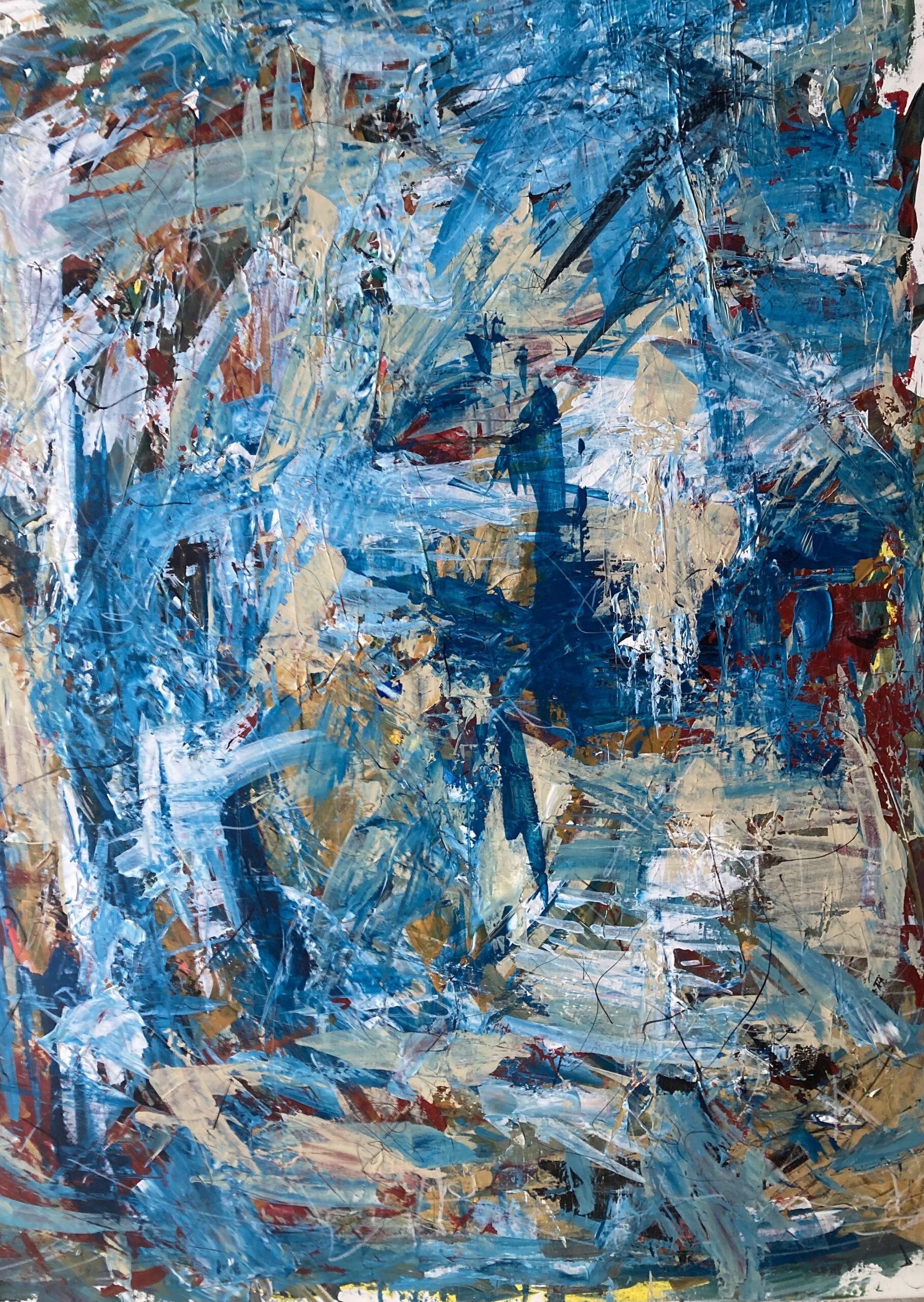 PEACE (2025). 100x120 cm. Akryl på kvalitetslærred.